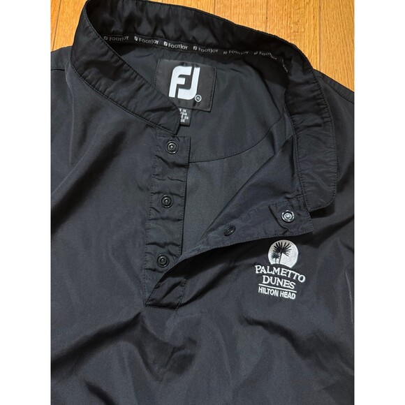 Footjoy Golf Vest 1/4 Snap Pullover Windbreaker Vest Palmetto Dunes Hilton Head - Picture 9 of 9